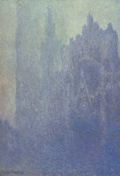 Rouen Cathedral, Foggy Weather, 1894 by Claude Monet